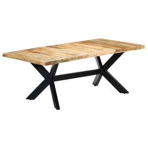 vidaXL Tavolo da Pranzo 200x100x75 cm in Legno Massello di Mango