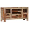 vidaXL Credenza Grigia 100x30x50 cm in Legno Massello di Acacia