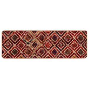 vidaXL Runner Tappeto MARSA Multicolore 50 x 100 cm Poliestere e PVC