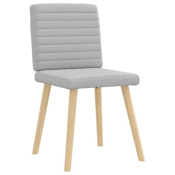 vidaXL Sedie da Pranzo 2 pz Grigio Nuvola in Tessuto