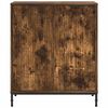 vidaXL Credenza Rovere fum&eacute; 69,5 x 33 x 82 cm Legno multistrato