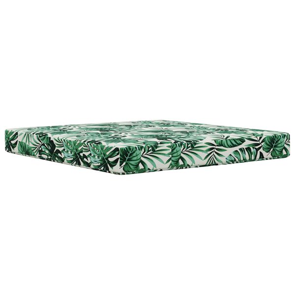 vidaXL Cuscino per divano da esterno 2 pcs Motivo Foglia Poliestere