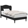 vidaXL Struttura del letto con testiera Nero 90 x 190 cm Similpelle