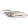 vidaXL Struttura del letto Bianco 80 x 220 cm Pino massello