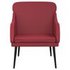 vidaXL Poltrona Rosso Vino 63x76x80 cm Similpelle