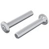 vidaXL Vite con Testa Bloccante 2 pz Argento M6 x 35 mm Acciaio