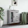 vidaXL Credenza Grigio Cemento 69,5x34x90 cm in Legno Multistrato