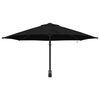 vidaXL Ombrello da giardino Nero 248 x 248 x 148 cm