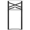 vidaXL Gamba per Tavolo Birra 2 pcs Nero 39 x 3 x 75 cm
