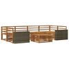 vidaXL Set di divani da esterno 7 pcs Naturale