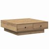 vidaXL Tavolino da salotto Rovere artigianale 90 x 90 x 28 cm