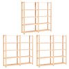 vidaXL Scaffali a 5 Livelli 3 pz 80x38x170 cm in Massello Pino 500 kg