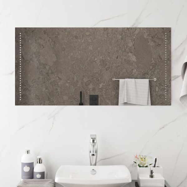 vidaXL Specchio da Bagno con Luci LED 100x50 cm