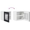 vidaXL Mobile da cucina 2 pcs Nero 40 x 31 x 40 cm Legno multistrato