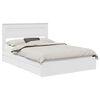 vidaXL Letto con Contenitore Bianco 150 x 200 cm Legno multistrato