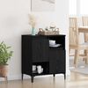 vidaXL Credenza Rovere Nero 60 x 35 x 70 cm Legno multistrato