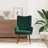 vidaXL poltrona Verde Scuro 63 x 67 x 94 cm Velluto