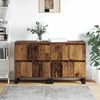 vidaXL Credenza 2 pcs Legno vecchio 60 x 35 x 70 cm