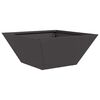 vidaXL Vaso da giardino 5 pcs Nero 35 x 35 x 15 cm