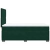 vidaXL Giroletto a Molle con Materasso Verde Scuro 90x190 cm Velluto