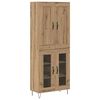 vidaXL Credenza Rovere artigianale 69,5 x 34 x 180 cm