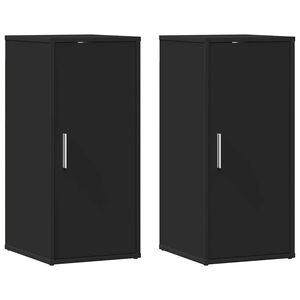 vidaXL Scarpiere 2 pz Nere 32x35x70 cm in Truciolato