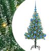 vidaXL Albero di Natale Artificiale Imbiancato con Luci LED 120 cm