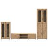 vidaXL Set mobile TV FLORIN Rovere artigianale Legno multistrato