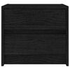 vidaXL Comodini 2 pz Neri 40x30,5x35,5 cm in Legno Massello di Pino