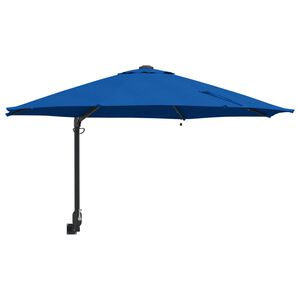 vidaXL Ombrello da giardino Blu e Nero 248 x 248 x 148 cm