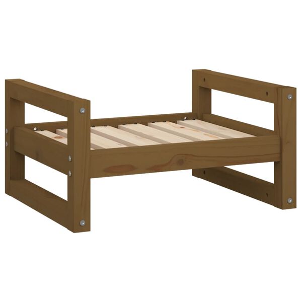 vidaXL Cuccia per Cani ambra 55,5x45,5x28 cm Legno Massello di Pino
