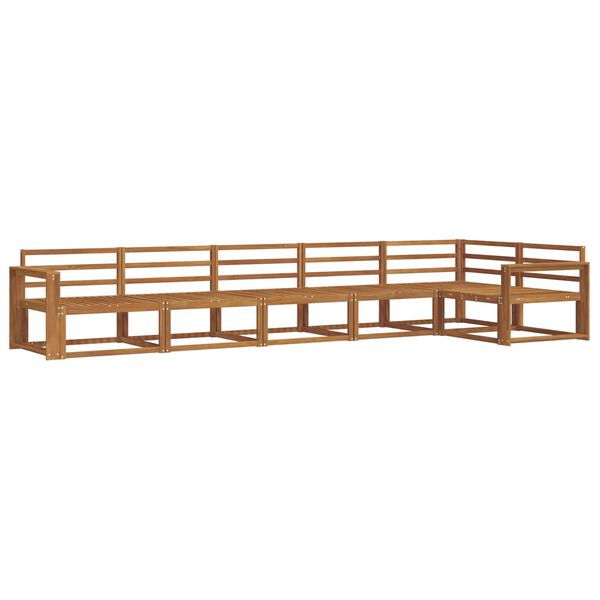 vidaXL Set di divani da esterno 6 pcs Naturale