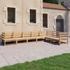 vidaXL Set Divani da Giardino 7 pz in Legno Massello di Pino