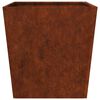 vidaXL Fioriere da Giardino 2 pz 50x50x50 cm in Acciaio Corten