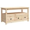 vidaXL Tavolino da Salotto 102x49x55 cm in Legno Massello di Pino