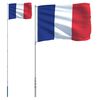vidaXL Asta e Bandiera Francia 5,5 m Alluminio