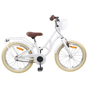 vidaXL Bicicletta per Bambini 20 Pollici 6-11 Bianco