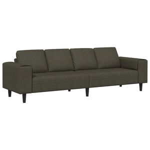 vidaXL Divano per Soggiorno Verde militare 250 x 77 x 76 cm