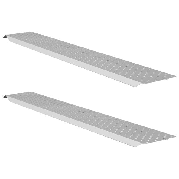 vidaXL Ramp di Carico Argento 159 x 23 x 5 cm Acciaio zincato