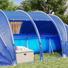 vidaXL Tenda da piscina a cupola Verde 640 x 432 x 205 cm