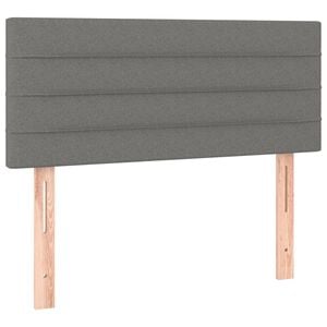 vidaXL Testiera Grigio Scuro 80x5x78/88 cm in Tessuto