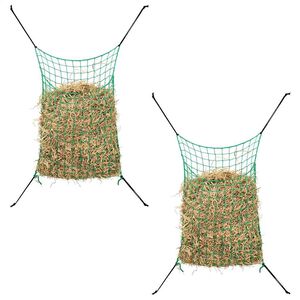 vidaXL Reti per Fieno 2 pz Rettangolari 0,9x1 m PP