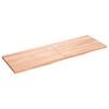 vidaXL Piano Tavolo Marrone 180x60x(2-4) cm Rovere Massello Trattato