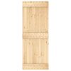 vidaXL Porta NARVIK Naturale 80 x 210 cm Legno di pino solido