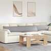 vidaXL Cuscini da Divano 2 pcs Grigio Nuvola 200 x 40 cm Tessuto