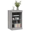 vidaXL Credenza con Luci LED Grigio Sonoma 41x37x67 cm