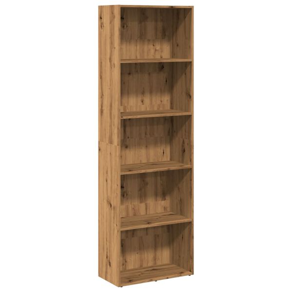 vidaXL Libreria Rovere Artigianale 60x30x189 cm in Legno Multistrato