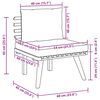 vidaXL Set Divani da Giardino 2 pz con Cuscini in Massello di Acacia