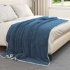 vidaXL Coperta Blu navy 150 x 200 cm Panno