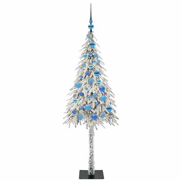 vidaXL Albero di Natale con 150 LED Bianco 150 cm PE e Acciaio